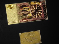 1.000.000 EURO 24 kt ARANY UNC BANKJEGY LUXUS SZETT CERTIFIKÁTTAL, RITKA AJÁNDÉK 1.000.000 EURO 24 kt ARANY UNC BANKJEGY LUXUS SZETT CERTIFIKÁTTAL, RITKA AJÁNDÉK