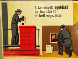 Retro ipari munkavédelmi poszter plakát 2