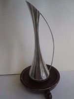 Antik ezüstözött váza art-deco jelzett,22,5 CM
