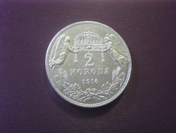 1914 ezüst 2 korona 
