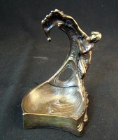 Szecessziós bronz óratartó - Dupré