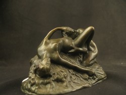 Erotikus bronz szobor - Lambeaux jelzéssel