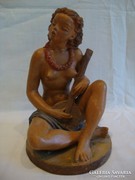 Gondos kerámia tahiti lány szobor