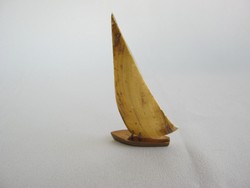 Retro balatoni emlék vitorlás hajó kagyló vitorla réz hajótest