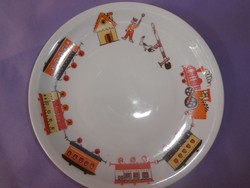 Alföldi vonatos gyermek tányér