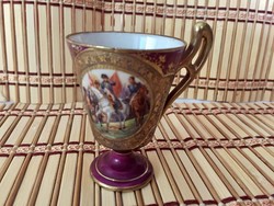 Meseszép "Napóleon a friedlandi csatában" jelenetes mokkás csésze
