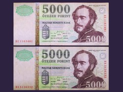 5000 FORINTOK AZ ELSŐ SZÉRIÁBÓL 1999-BŐL - GYÖNYÖRŰEK