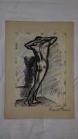 Wanek s. Ferenc hát nude study 1961
