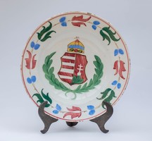 Telkibánya címeres antik paraszti tányér