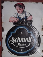 Zománcozott reklámtábla Schmoll pasta