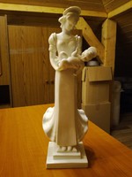 Nagyméretű Herendi Madonna a gyermekével figura