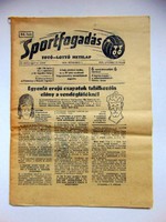 SPORTFOGADÁS	1974	november	3 RÉGI ÚJSÁG