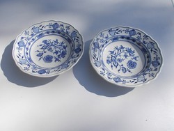 2 darab Meisseni hagymamintás tányér