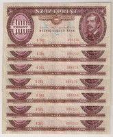1989. 100 forint 7x S.K. UNC