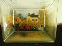 Goebel üveg tál az Artis Orbis sorozatból Monet kertje