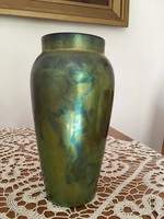 Zsolnay kék-zöld eozin váza