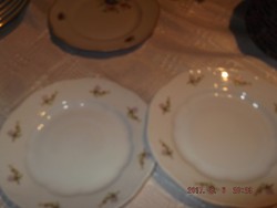 Meseszép  ZSOLNAY lapos  tányér  barackvirágos  2 darab