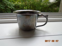 Ezüstözött alpaka leveses csésze-7 x 10,7 cm