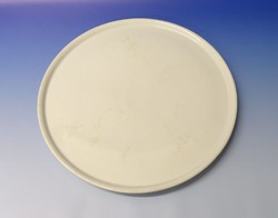 0M664 Régi vastagfalú porcelán tortástál 34 cm
