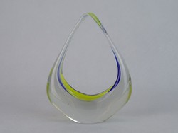 0M729 Régi muránói jellegű üveg dísztárgy