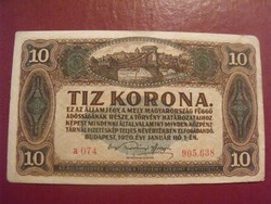10 korona 1920 ( 638 )