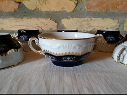 Zsolnay pompadour II leveses csészék