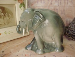 Ritka retro porcelán art deco elefánt