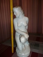 Olcsóbb!Herendi NAGY női akt szobor 45cm