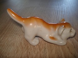 Lomonoszov orosz porcelán tigris figura