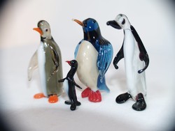 Muranoi üveg pingvin gyűjtemény