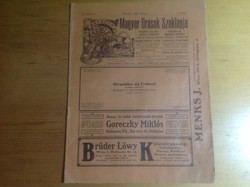 Magyar órások szaklapja 1909 október 1