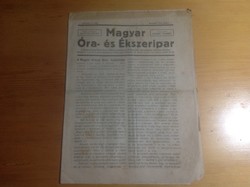 Magyar óra és ékszer ipar 1923 oktober 1