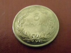 Görög 5 drahma 1930
