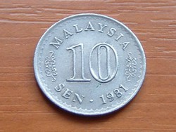 MALAYSIA 10 SEN 1981 PARLAMENT