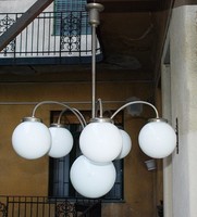 Bauhaus - Art Deco csillár - 5 kar, 6 égő 