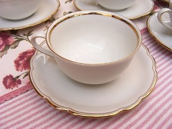 Bavaria csodaszép 6 személyes, 12 darabos porcelán teás készlet, újszerű állapotban akár ajándékozni