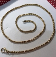 18 karátos arany nyaklánc (kígyószerű)