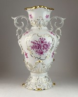 0N633 Nagy méretű Hollóházi porcelán váza 35.5 cm