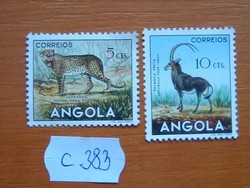 ANGOLA 5+10 CTS 1953 LEOPÁRD,ANTILOP C383