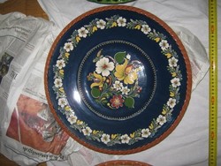  HATALMAS,kerámia tál, tányér, Szénási Vásárhely, 40x 7 cm (1)
