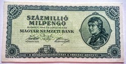 100,000,000 Milpengő 1946 AU-UNC