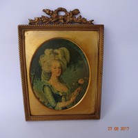 Miniatűr az 1800-as évekből..Maria Antoinette