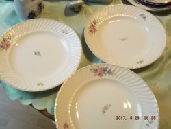 Vadrózsás  régi gránit tányérok lapos 23 cm