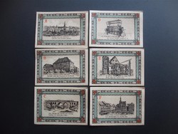 6 darab 50 pfennig 1921 A-B-C-D-E-F 