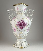 0N639 Nagy méretű Hollóházi porcelán váza 35.5 cm