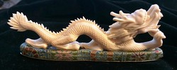 Elefántcsont antik kinai sárkány