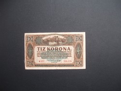 10 korona 1920 sorszám között pont !!!