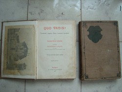 Régi könyv  : Quo Vadis?  1-2 kötet 1901-ből !!