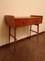 Kisméretű mid century design konzol asztal, lerakó