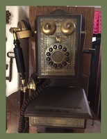 Antik jellegű,müködőnosztalgia telefon...falra szerelhető